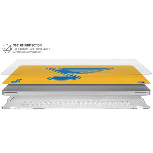 NHL St. Louis Blues Solid Background MacBook Air 15in (2023-2025) Case plus Skin